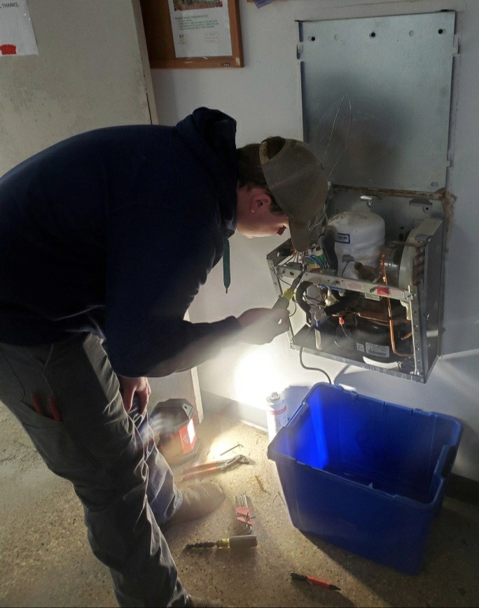 Bergen Plumbing technician at work